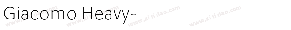 Giacomo Heavy字体转换